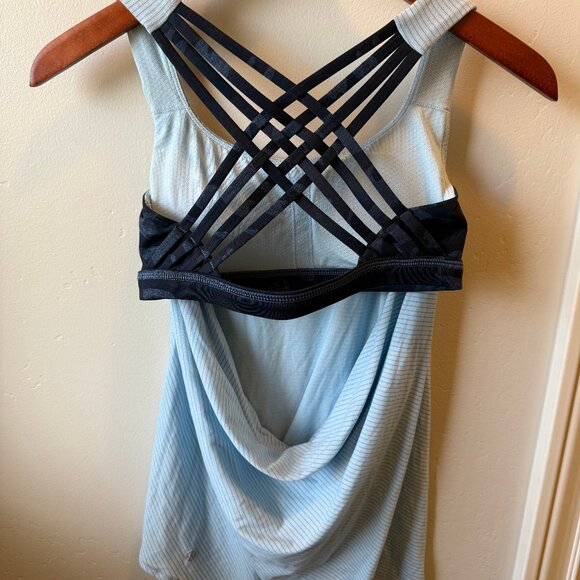 Lululemon Strappy Back Tank – Light Blue | Size Not Tagged (Size 4 approx.) - Picture 2 of 4